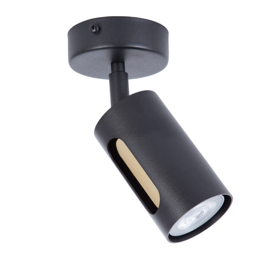 Aplică/Plafonieră de interior FLOW 1 - Art. 41216, Sigma, Negru/Auriu