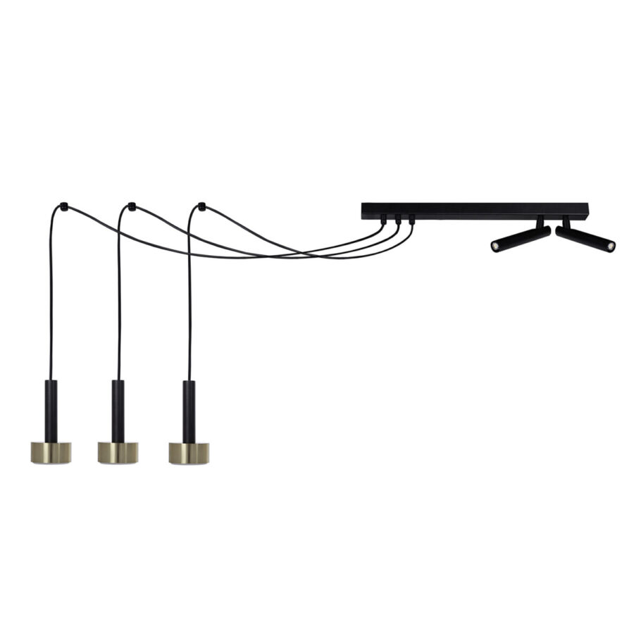 Suspensie de interior STAMP SPIDER 3 - Art. 41258, Sigma, Negru/Auriu periat