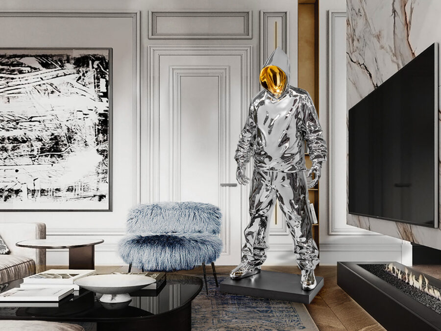 Figurină RAPERO - Art. 734938, Schuller, Crom