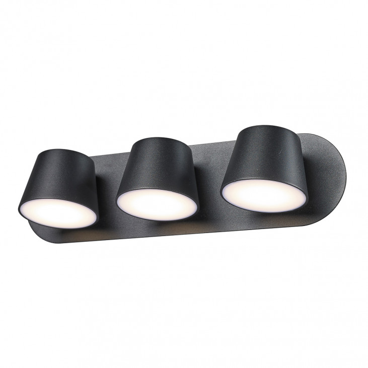 Aplică pentru interior Kuola - Art. MB1350-3 BK, Italux, Negru