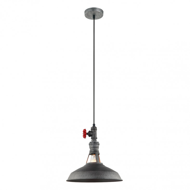 Pendul de interior Garibaldo - Art. MDM-2781/1 GR+BK, Italux, Gri