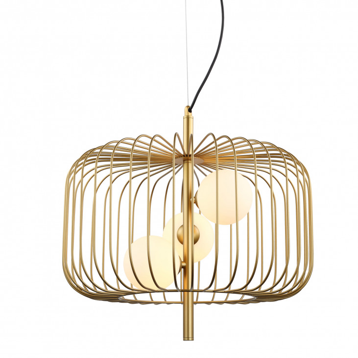 Pendul de interior Daren - Art. MDM-3936/3 GD, Italux, Auriu/Alb