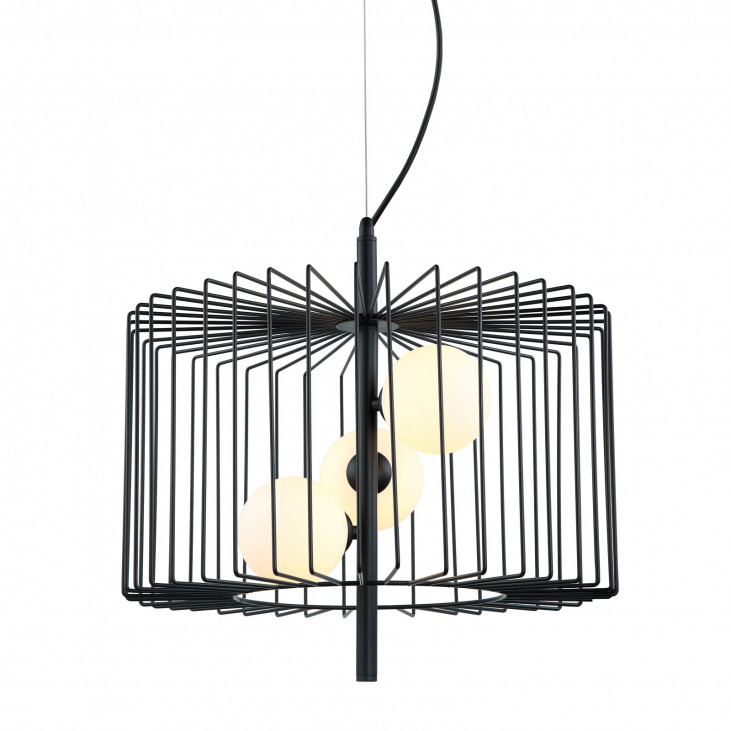 Pendul de interior Daren - Art. MDM-3937/3 BK, Italux, Negru/Alb