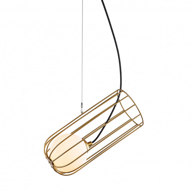 Pendul de interior Coco - Art. MDM-3941/1 GD, Italux, Auriu/Alb