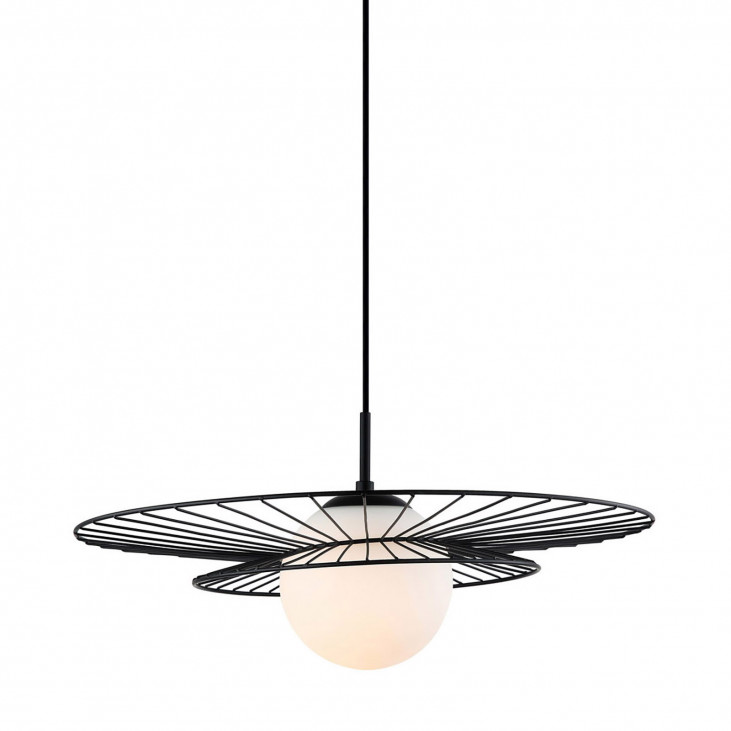Pendul de interior Alison - Art. MDM-4001/1 BK, Italux, Alb/Negru