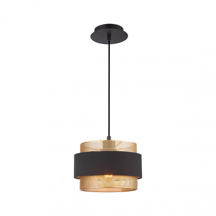 Pendul de interior Bans - Art. PND-27467-1-BK-GD, Italux, Negru/Auriu