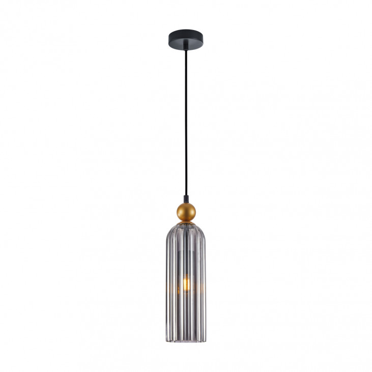 Pendul de interior Levie - Art. PND-28636-1L-GD-SG, Italux, Auriu/Fumuriu