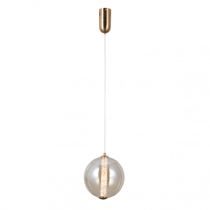 Pendul de interior Butero - Art. PND-34359-M-HBR-AMB, Italux, Chihlimbar/Auriu