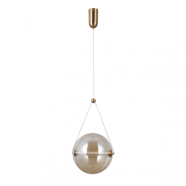 Pendul de interior Rastia - Art. PND-34361-L-HBR-AMB, Italux, Auriu/Chihlimbar