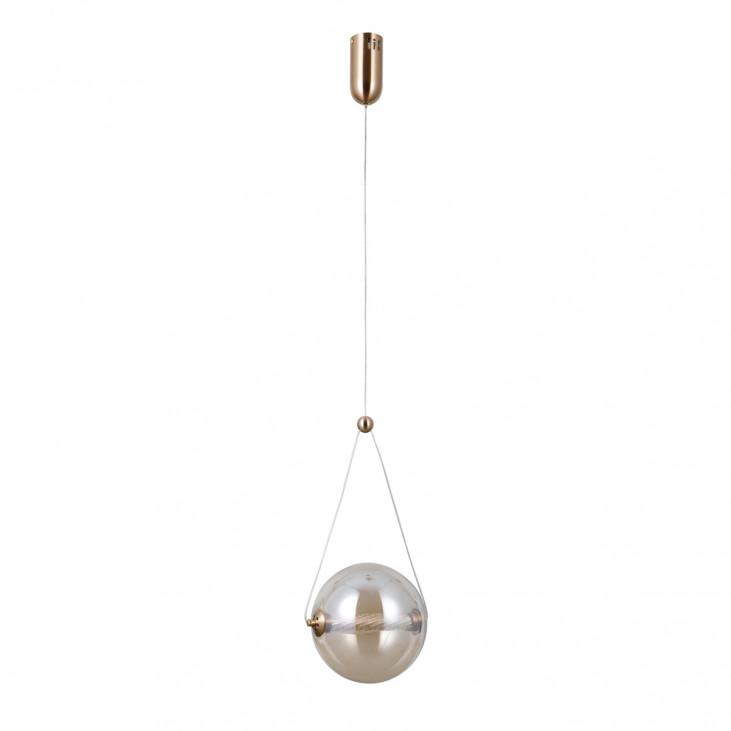 Pendul de interior Rastia - Art. PND-34361-M-HBR-AMB, Italux, Auriu/Chihlimbar