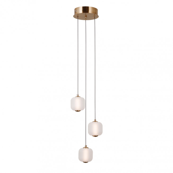 Suspensie de interior Ganti - Art. PND-34362-3-HBR-OPAL, Italux, Auriu/Opal