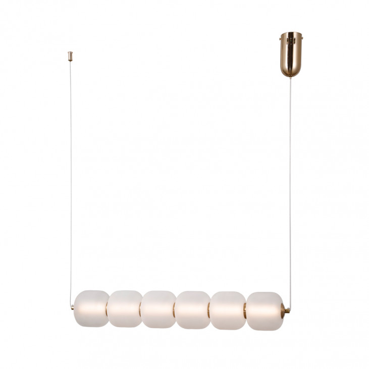 Suspensie de interior Ganti - Art. PND-34362-6H-HBR-OPAL, Italux, Auriu/Opal
