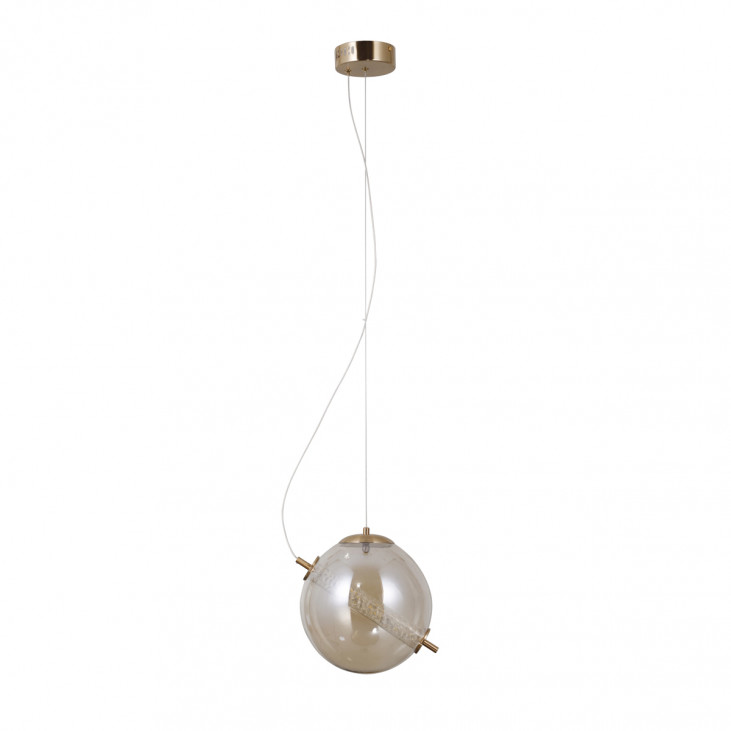Pendul de interior Nola - Art. PND-34366-HBR-AMB, Italux, Auriu/Chihlimbar