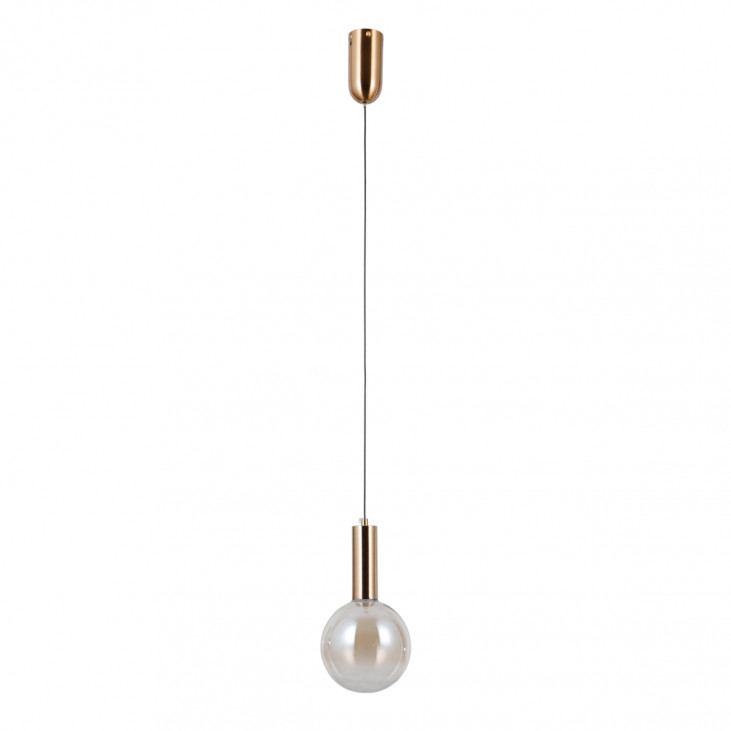 Pendul de interior Strela - Art. PND-34378-1S-HBR, Italux, Auriu/Chihlimbar