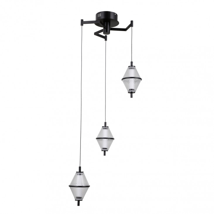 Suspensie de interior Fuente - Art. PND-34395-3-BK, Italux, Negru
