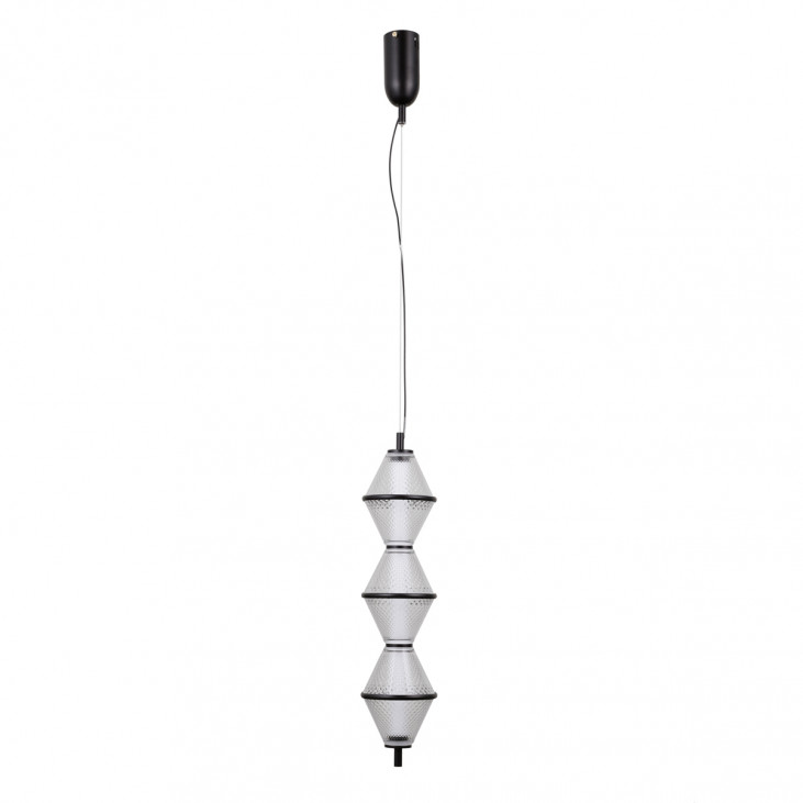 Pendul de interior Fuente - Art. PND-34395-3V-BK, Italux, Negru