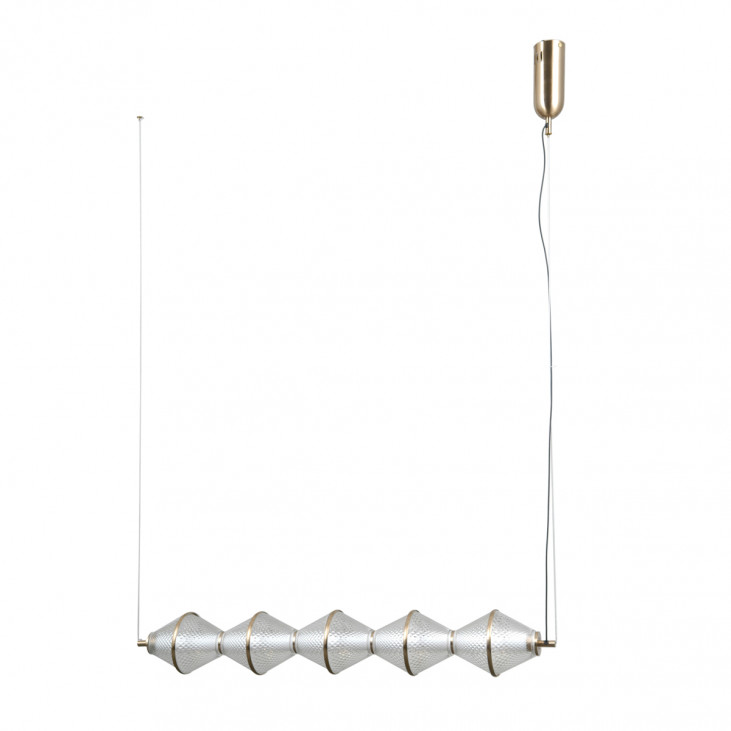 Suspensie de interior Fuente - Art. PND-34395-5-HBR, Italux, Auriu