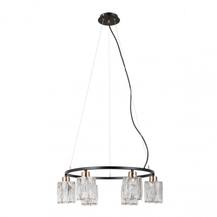 Suspensie de interior Simona - Art. PND-40814-6-BK-HBR, Italux, Negru/Auriu
