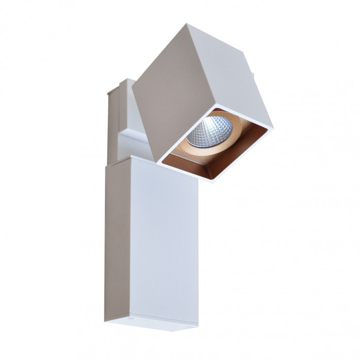 Aplică de interior Aravena - Art. WLB073/5W 4000K WH+GO, Italux, Alb/Auriu