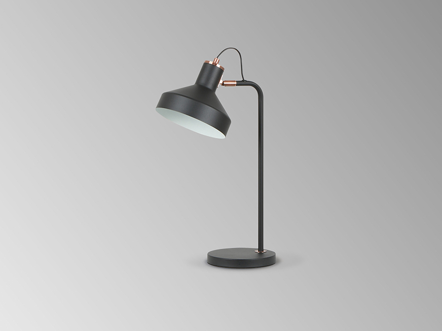 Veioză de interior IRIAS - Art. 12519, Schuller, Negru, Cupru