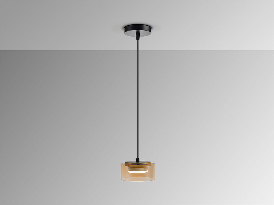 Suspensie de interior OLAIA - Art. 12643, Schuller, Negru, Chihlimbar