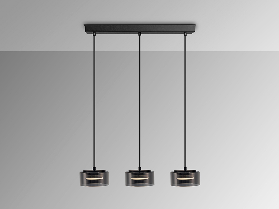 Suspensie de interior OLAIA - Art. 12670, Schuller, Negru, Fumuriu