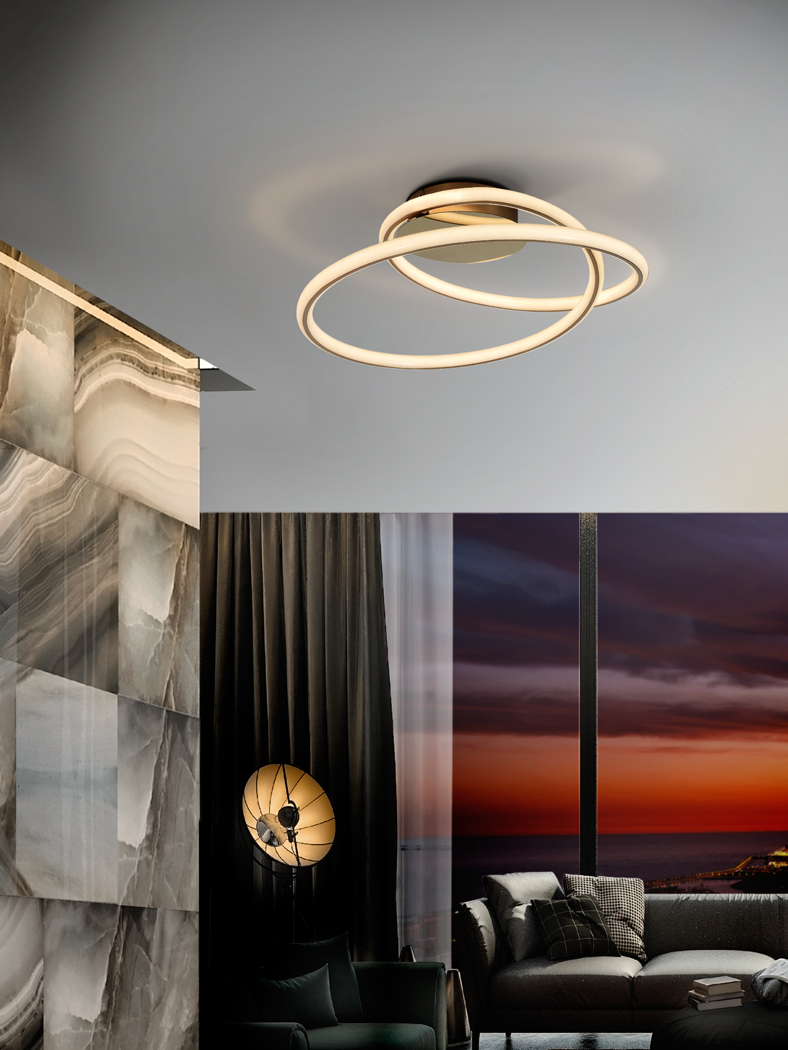 Plafonieră de interior TUBE - Art. 138505, Schuller, Auriu