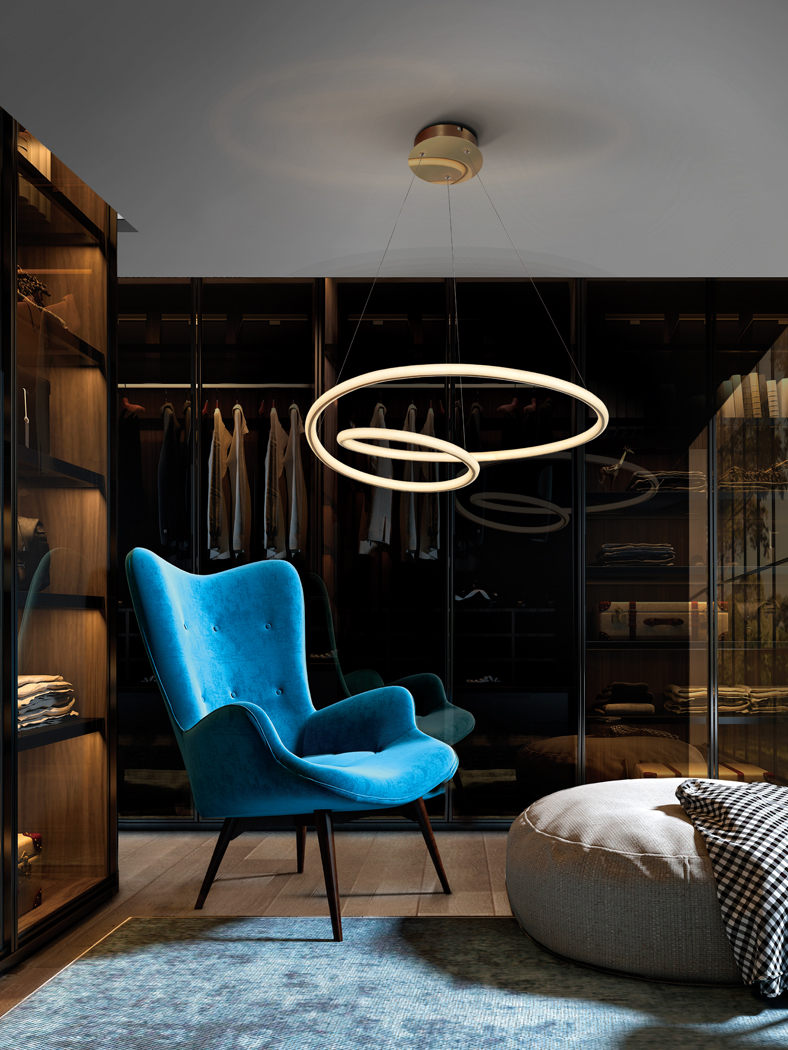 Suspensie de interior TUBE - Art. 138611, Schuller, Auriu