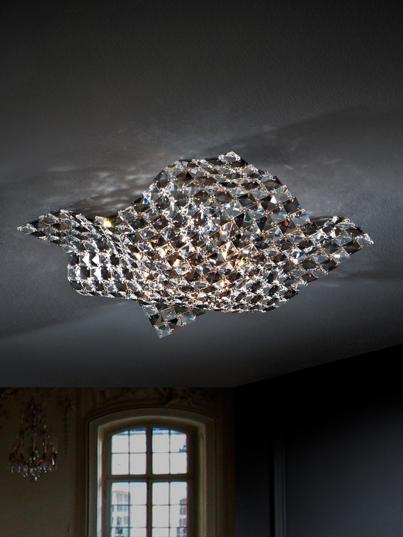 Plafonieră de interior SATEN - Art. 160563, Schuller, Transparent