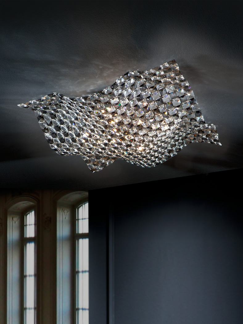 Plafonieră de interior SATEN - Art. 160674, Schuller, Transparent