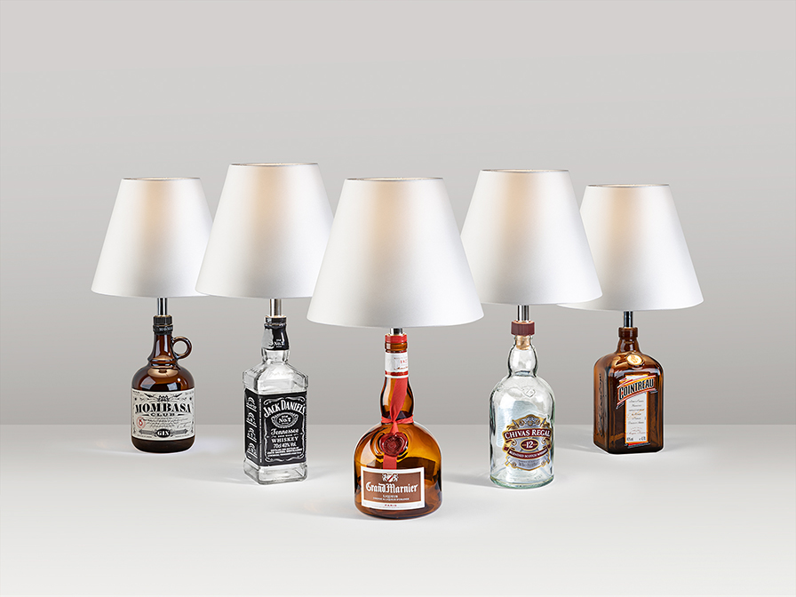 Veioză de interior BOTTLE - Art. 167239, Schuller, Alb