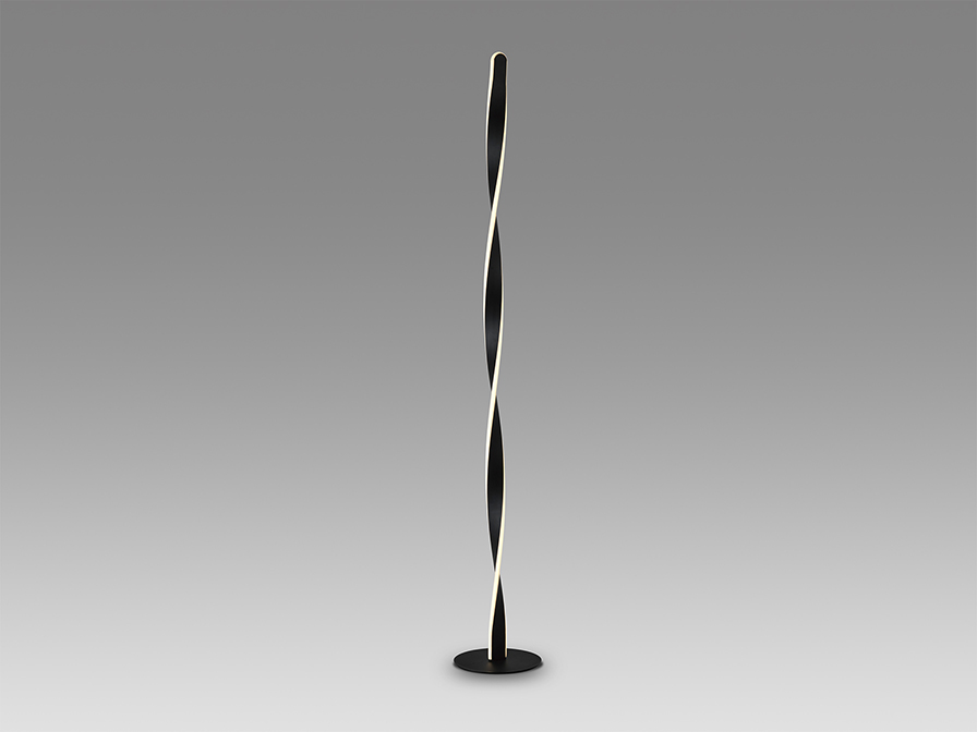Lampadar de interior TWIST - Art. 219204, Schuller, Negru