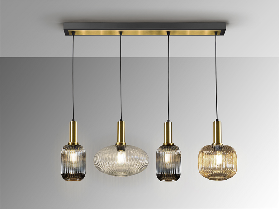 Suspensie Norma - Art. 225724, Schuller, Negru, Alamă