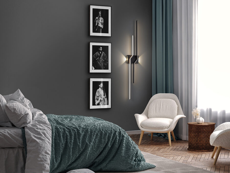 Aplică de interior ZIGZAG - Art. 291583, Schuller, Negru