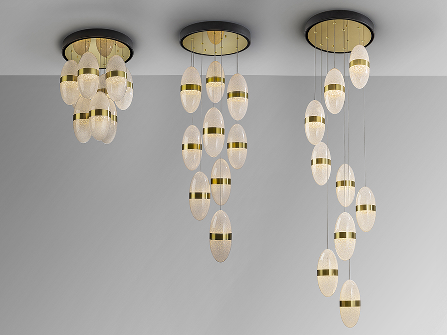 Suspensie de interior GARDEN - Art. 305723, Schuller, Negru/Bronz