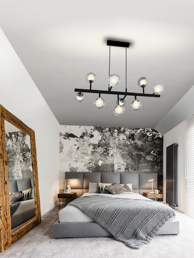 Suspensie de interior ALTAIS - Art. 345509D, Schuller, Negru/Crom