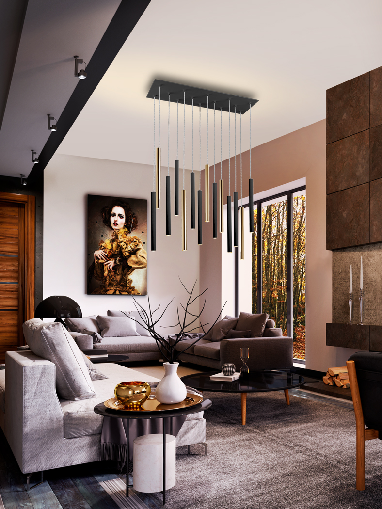 Suspensie de interior VARAS - Art. 373425D, Schuller, Auriu