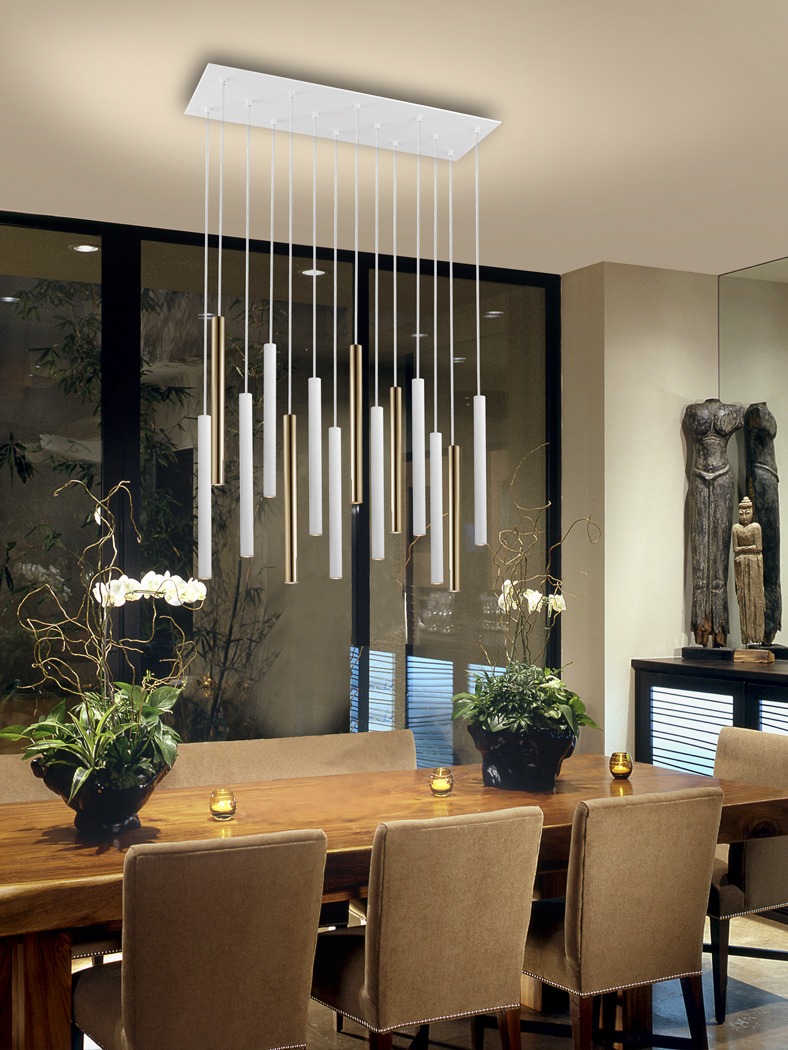 Suspensie de interior VARAS - Art. 373437, Schuller, Auriu/Alb