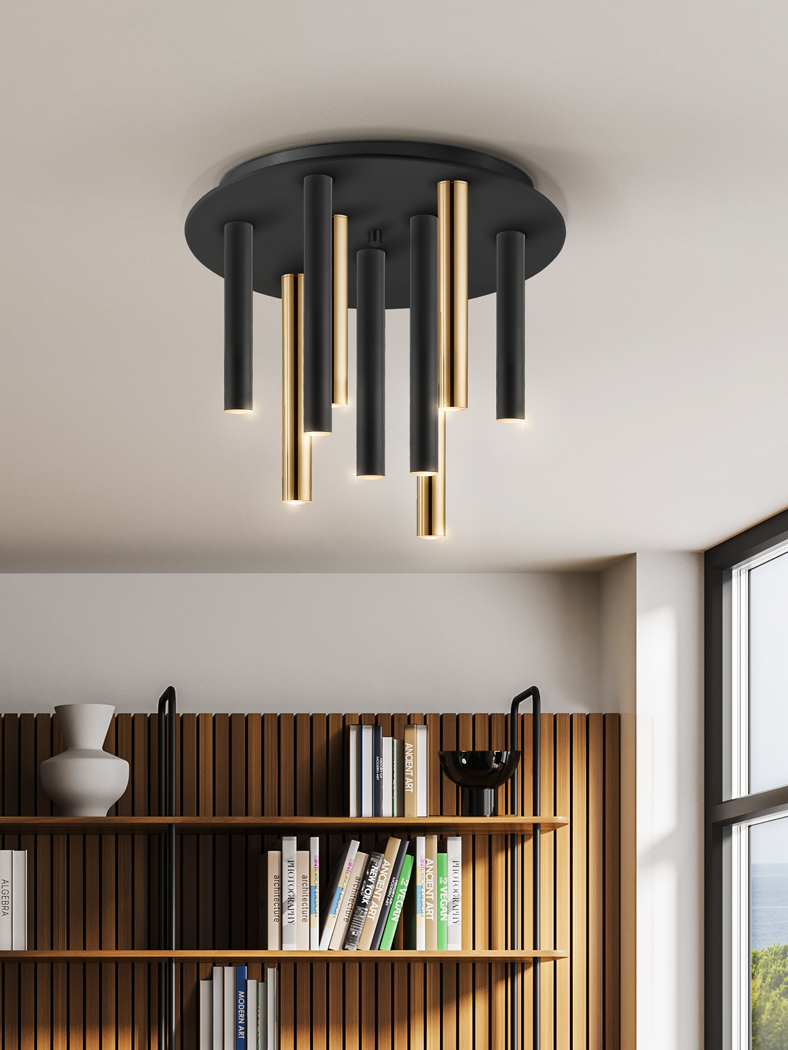 Plafonieră de interior VARAS - Art. 374088, Schuller, Auriu