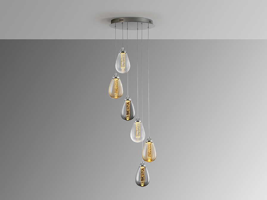 Suspensie de interior TACCIA - Art. 394834, Schuller, Crom/Multicolor