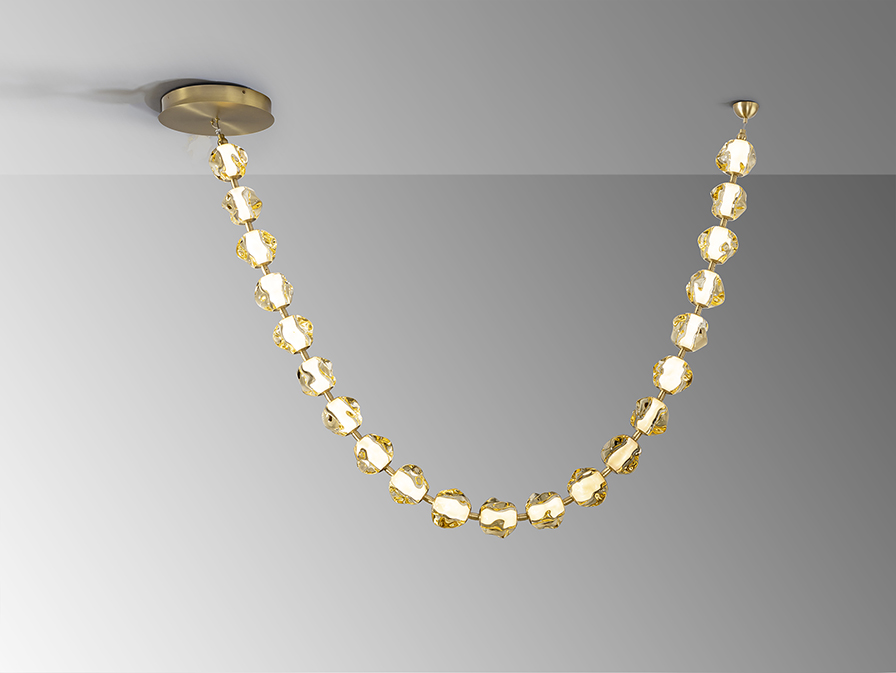 Suspensie de interior ZARIA - Art. 448765, Schuller, Bronz/Chihlimbar