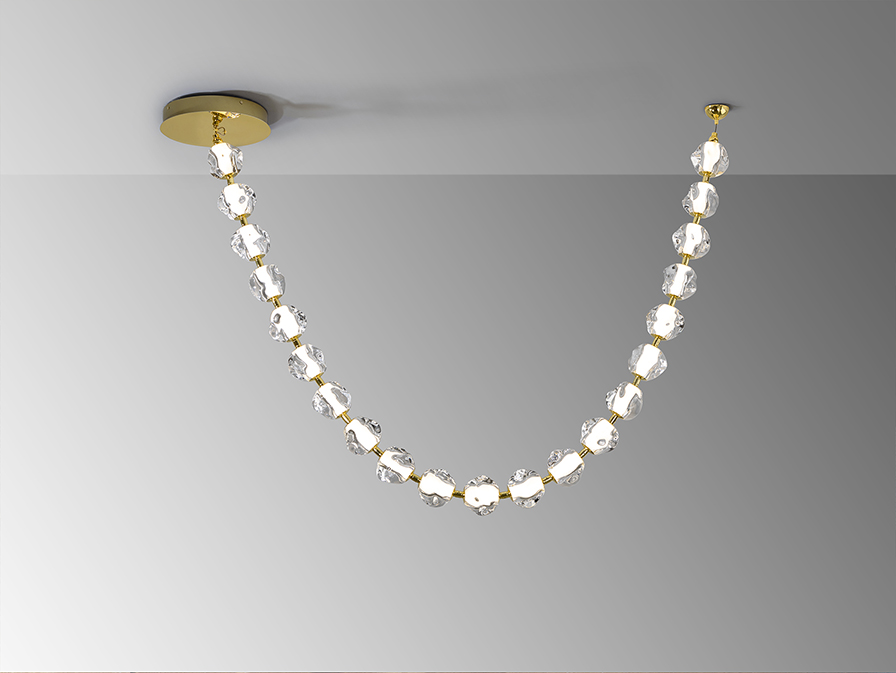 Suspensie de interior ZARIA - Art. 448796, Schuller, Auriu,Transparent