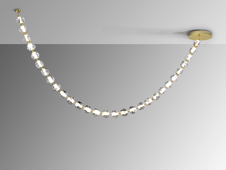 Suspensie de interior ZARIA - Art. 448925, Schuller, Auriu,Transparent