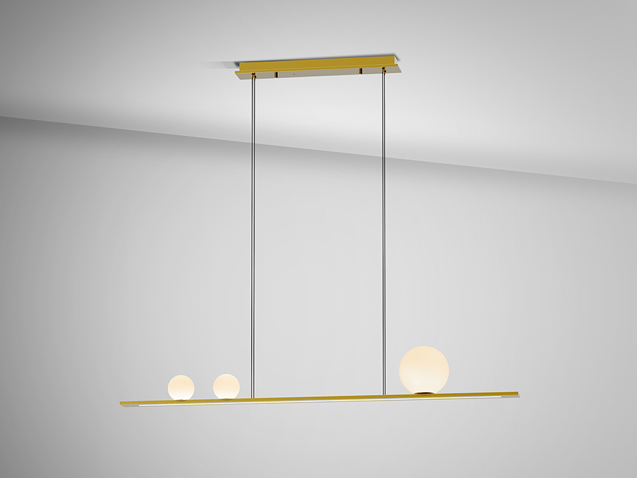 Suspensie de interior MILA - Art. 504317, Schuller, Auriu