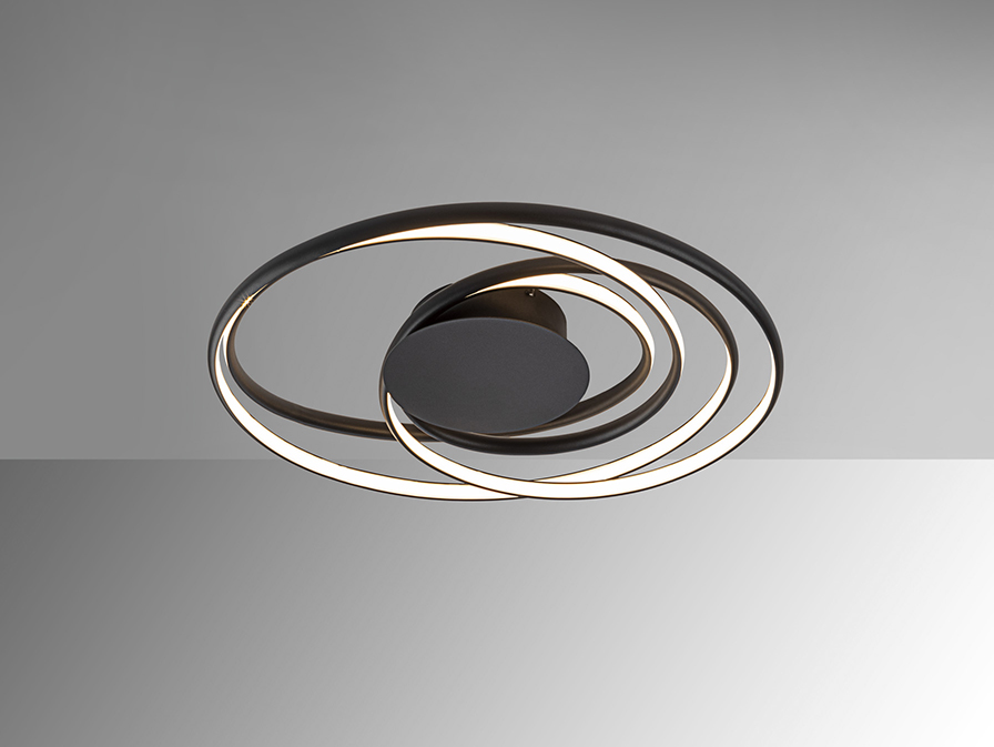 Plafonieră de interior DANZA - Art. 513061, Schuller, Negru