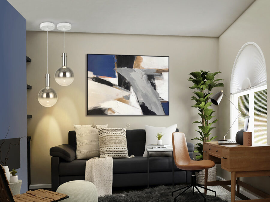 Suspensie de interior MATICES - Art. 553739, Schuller, Alb/Fumuriu