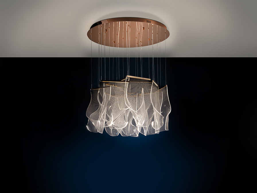 Suspensie de interior VELOS - Art. 608428, Schuller, Auriu Roz