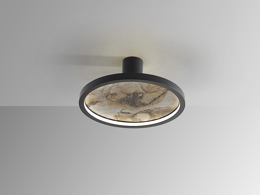 Plafonieră de interior STONE - Art. 803641, Schuller, Negru