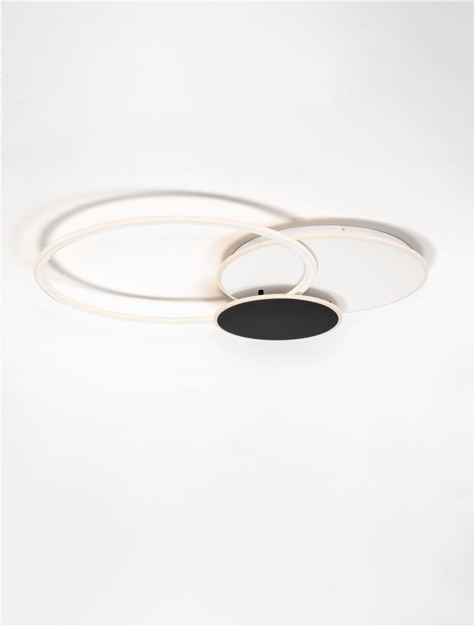 Plafonieră de interior Rubic - Art. 9001100, Nova Luce, Alb/Negru