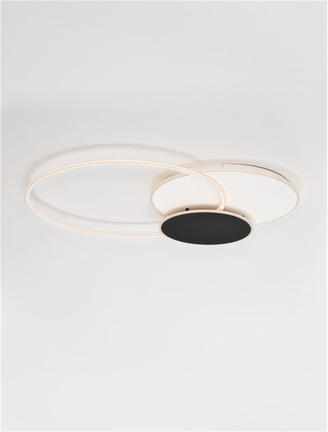 Plafonieră de interior Rubic - Art. 9001101, Nova Luce, Alb/Negru